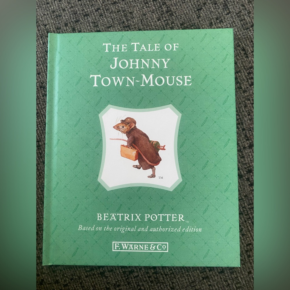 🥕6/$20 The Tale of Johnny Town-Mouse by Beatrix Potter - Green Cover